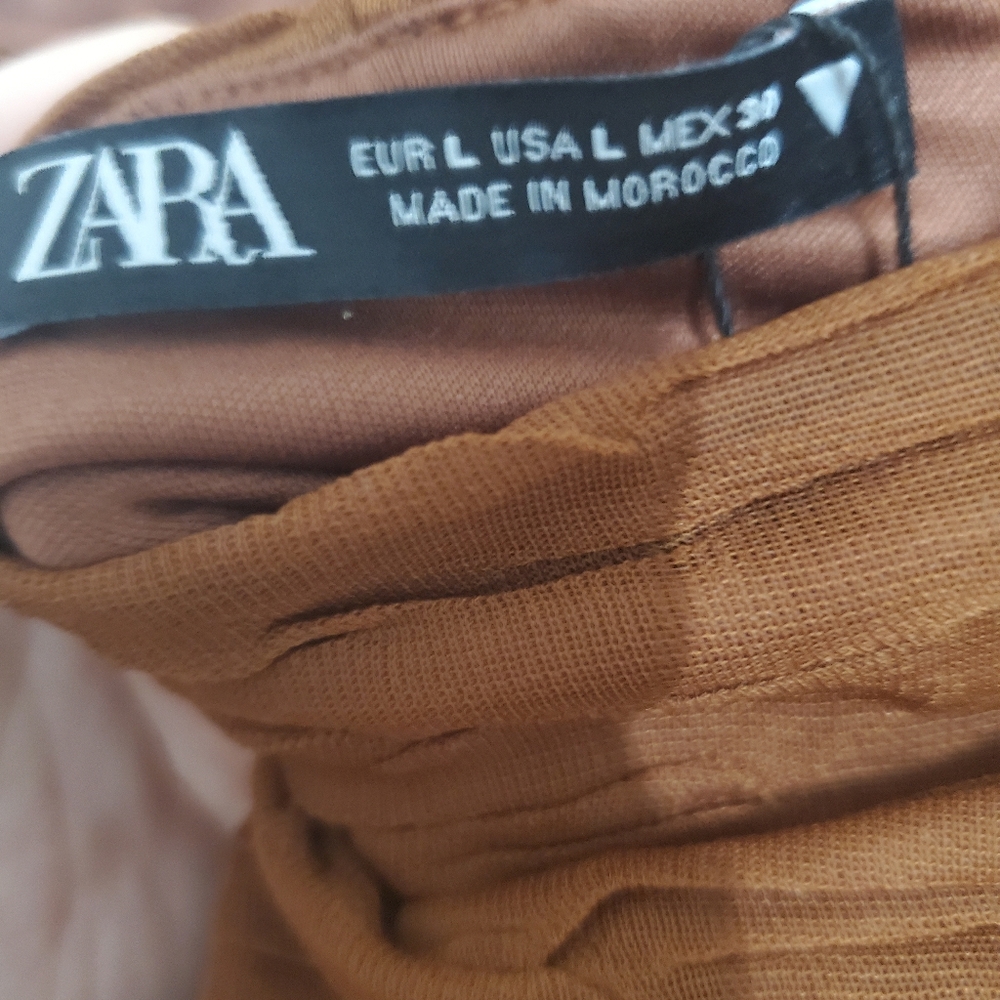 NWT Zara Ruffled Dress - Picture 7 of 7